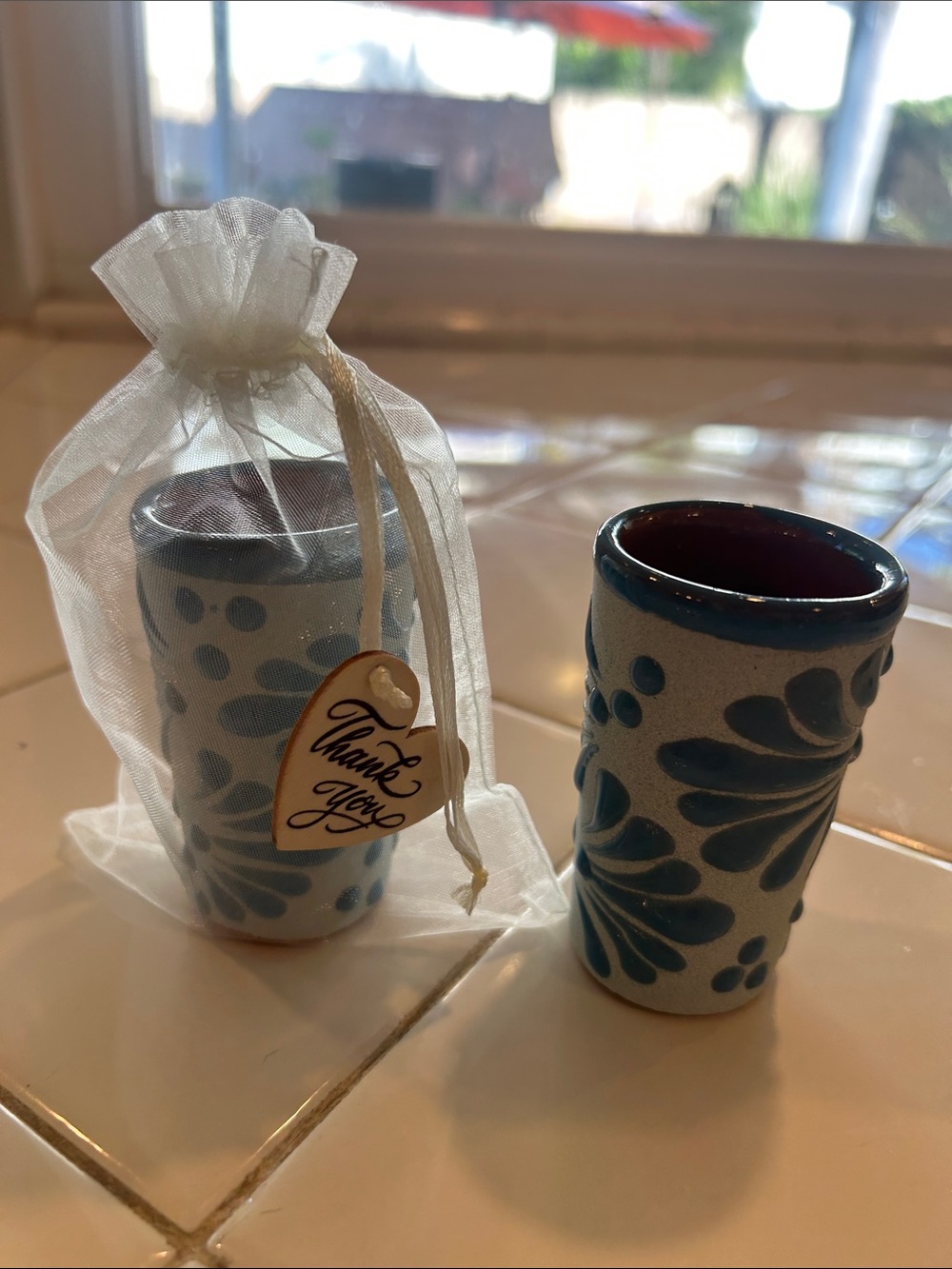 Set Talavera shot glasses